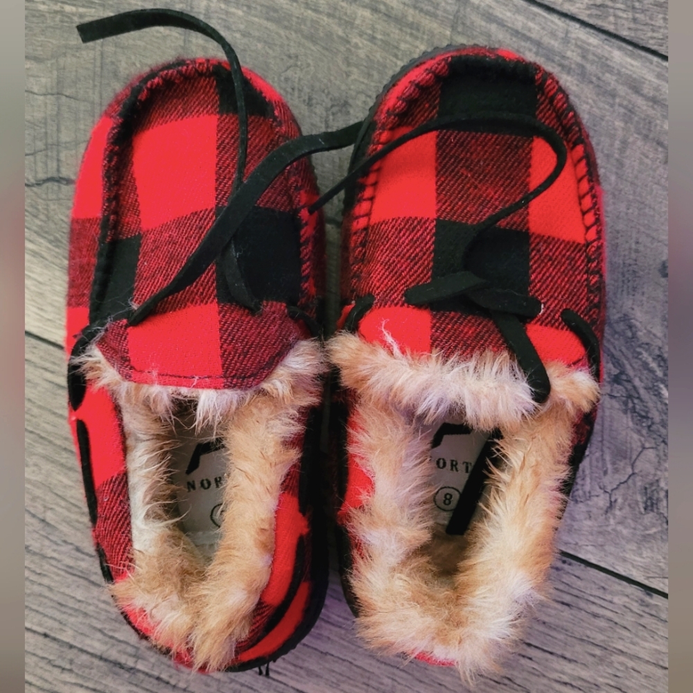 Baby Checkered Slipper Shoes